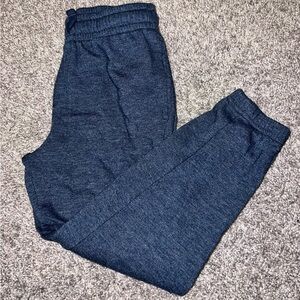 Heathered Navy Blue Athletic Works Fleece Sweatpant Soft Jogger Size M(8)